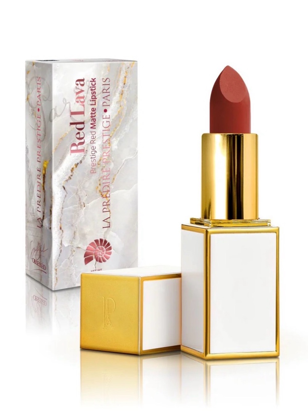 Red Lava Prestige Red Matte Lipstick MATTE01 NIB
